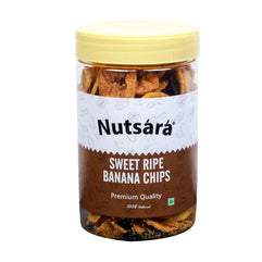Nutsara Kerala Sweet Banana Chips / Fried Ripened Banana Chips 125GM