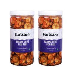 Nutsara Kerala Banana Chips , Peri Peri Flavour - Ready to eat snacks 400GM