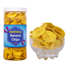 Nutsara Fresh Kerala Yellow Banana Chips Made in Coconut Oil 125GM