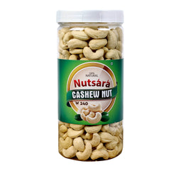 Nutsara Premium Whole Large size W240 Grade Cashew nuts - Kaju  500GM