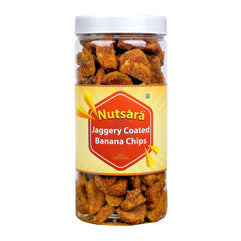 Nutsara Jaggery Coated Banana Chips - Ready to eat Kerala Sharkara Varatti Upperi 400GM