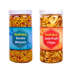 Nutsara Jackfruit Chips and Kerala Mixture Combo 325GM