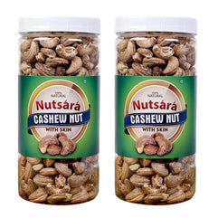 Nutsara Premium Whole Cashew nuts with Skin - Unpeeled NW kaju  1kg