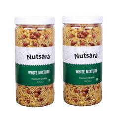 Nutsara Kerala White Mixture Namkeen , Homemade and Ready to Eat Snacks 700GM