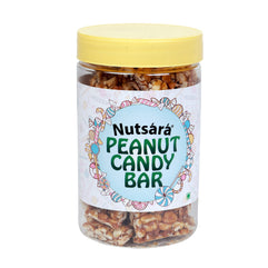 Nutsara Peanut Chikki Bar | Crunchy Sweet Peanut Candy bar Made with Jaggery 250GM