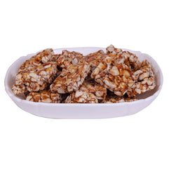 Nutsara Peanut Chikki Bar | Crunchy Sweet Peanut Candy bar Made with Jaggery 250GM