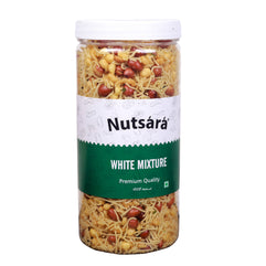 Nutsara Kerala White Mixture Namkeen , Homemade and Ready to Eat Snacks 350GM