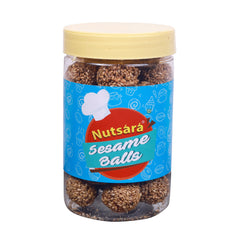 Nutsara White Till Chikki Candy Made with Jaggery, White Sesame Gud Laddu 200GM