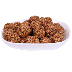 Nutsara White Till Chikki Candy Made with Jaggery, White Sesame Gud Laddu 200GM
